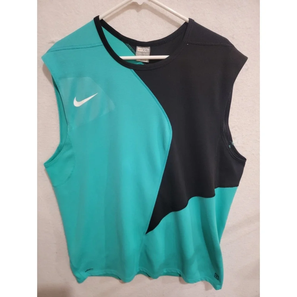 Nike Court Sphere React Tennis‎ Tank Top Mens XXL 216156-300 Vintage 2000s Teal